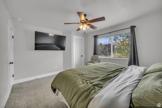 5548 S 3850 W, Roy, UT 84067 - carpeted bedroom with baseboards and a ceiling fan