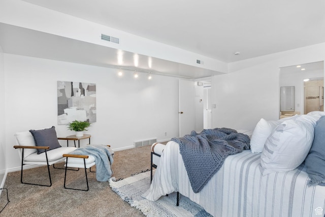 5704 S Waterbury Way Unit H, Murray, UT 84121 - carpeted bedroom with baseboards and track lighting