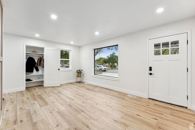 1043 S 1300 W, Salt Lake City, UT 84104 - foyer featuring recessed lighting and light wood-style flooring