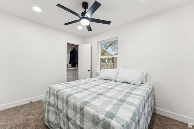 1043 S 1300 W, Salt Lake City, UT 84104 - bedroom featuring carpet floors, recessed lighting, and a ceiling fan