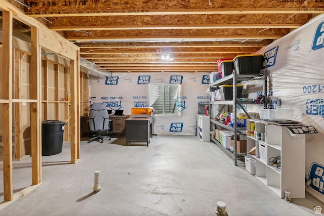 4982 N Goosefoot Dr Unit 51, Eagle Mountain, UT 84005 - unfinished below grade area with an office area