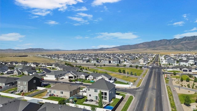 4982 N Goosefoot Dr Unit 51, Eagle Mountain, UT 84005 - aerial perspective of suburban area with a mountainous background