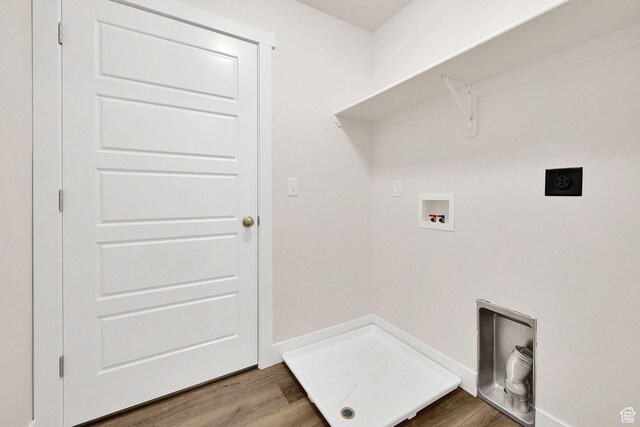 2782 W 4140 S Unit 246, Roy, UT 84067 - laundry area with washer hookup, hookup for an electric dryer, and wood finished floors