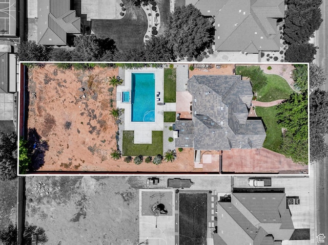 358 S 1040 W, Hurricane, UT 84737 - aerial view of property's location with a pool and property parcel outlined