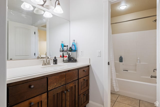 358 S 1040 W, Hurricane, UT 84737 - full bathroom featuring vanity, shower / tub combo, and tile patterned flooring