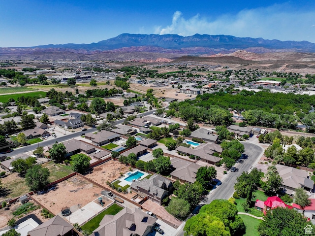 358 S 1040 W, Hurricane, UT 84737 - aerial view of residential area with a mountain backdrop