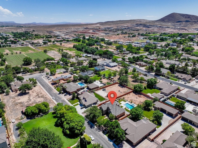 358 S 1040 W, Hurricane, UT 84737 - aerial perspective of suburban area with a mountainous background