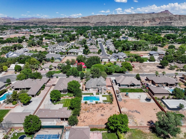 358 S 1040 W, Hurricane, UT 84737 - aerial view of residential area featuring a pool area and a mountain backdrop