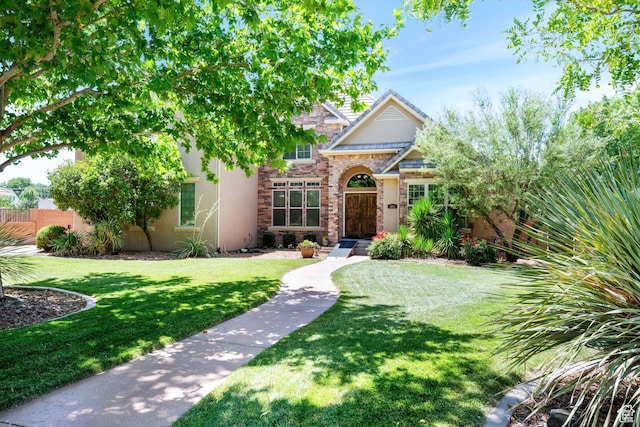 358 S 1040 W, Hurricane, UT 84737 - view of front of house with stone siding and stucco siding