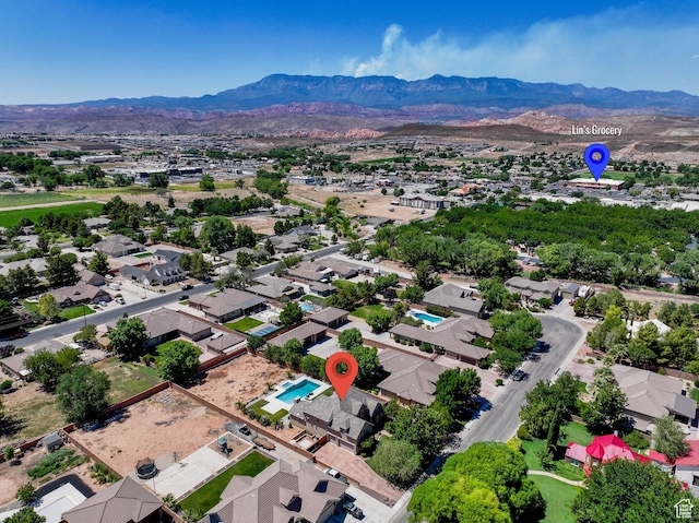 358 S 1040 W, Hurricane, UT 84737 - aerial view of residential area with mountains