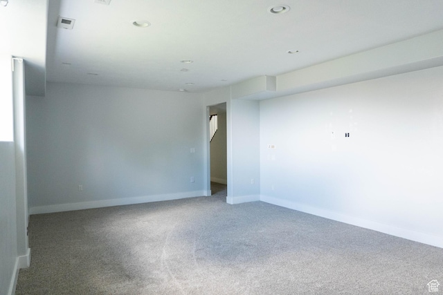 4636 E Ponderosa Way, Eagle Mountain, UT 84005 - empty room featuring carpet floors and recessed lighting