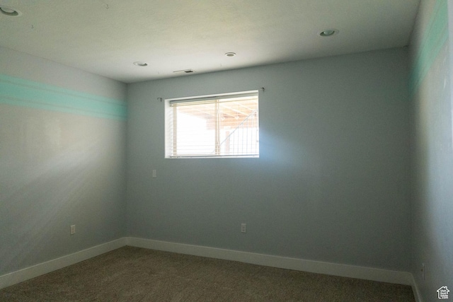 4636 E Ponderosa Way, Eagle Mountain, UT 84005 - spare room featuring light carpet and recessed lighting