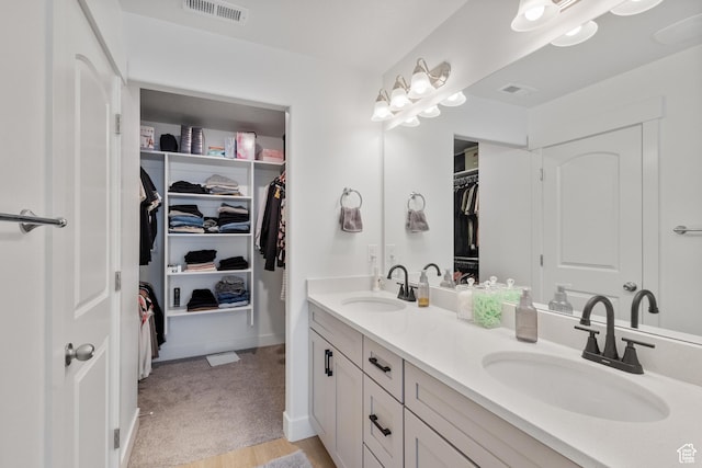 13568 S Vernet Dr W Unit 1824, Riverton, UT 84096 - bathroom with double vanity and a spacious closet
