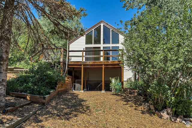 3697 Wagon Wheel Way, Park City, UT 84098 - back of house with a wooden deck
