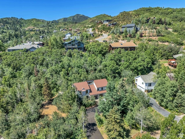 3697 Wagon Wheel Way, Park City, UT 84098 - aerial view of a heavily wooded area and a mountain backdrop