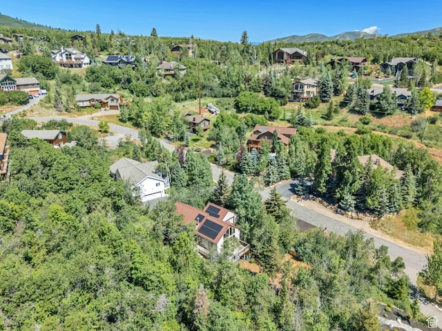 3697 Wagon Wheel Way, Park City, UT 84098 - aerial view of property and surrounding area with nearby suburban area and a mountain backdrop