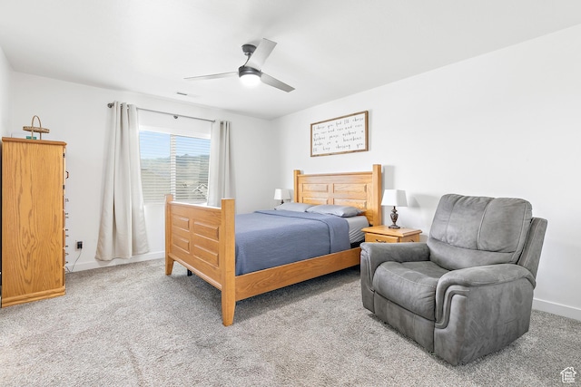 4857 N Goosefoot Dr, Eagle Mountain, UT 84005 - bedroom with carpet flooring and ceiling fan