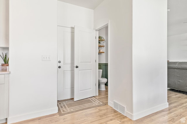 4857 N Goosefoot Dr, Eagle Mountain, UT 84005 - hallway with light wood-style floors and baseboards