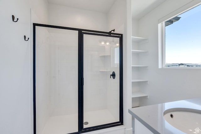 753 W Crystal Creek Rd, American Fork, UT 84003 - full bathroom featuring a stall shower and vanity