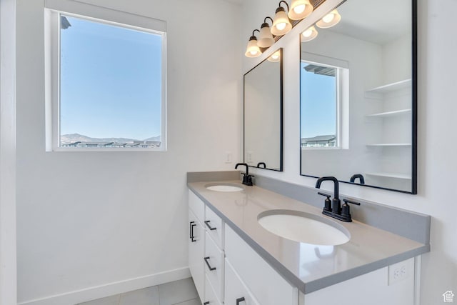 753 W Crystal Creek Rd, American Fork, UT 84003 - full bath featuring double vanity and tile patterned floors