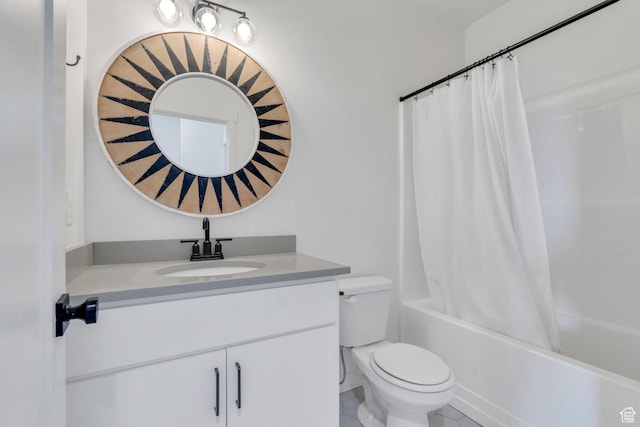 753 W Crystal Creek Rd, American Fork, UT 84003 - bathroom with vanity, shower / tub combo, and tile patterned flooring