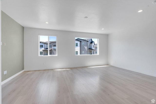 753 W Crystal Creek Rd, American Fork, UT 84003 - unfurnished room with light wood-type flooring and recessed lighting