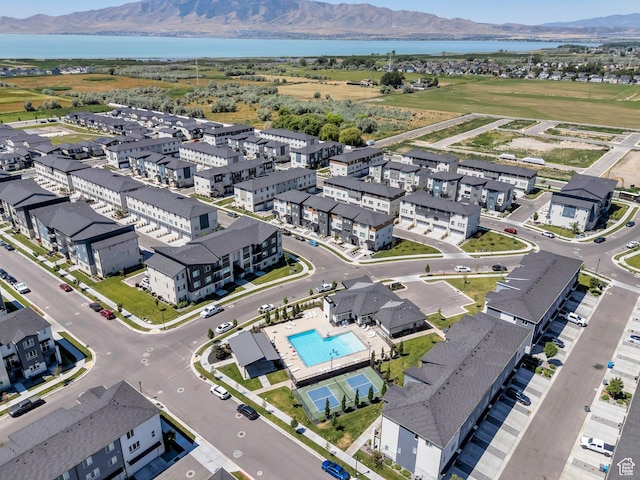 753 W Crystal Creek Rd, American Fork, UT 84003 - aerial view of a water and mountain view and a pool area