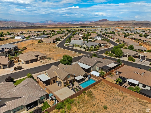 4323 W 2650th Cir S, Hurricane, UT 84737 - aerial perspective of suburban area with a mountain backdrop