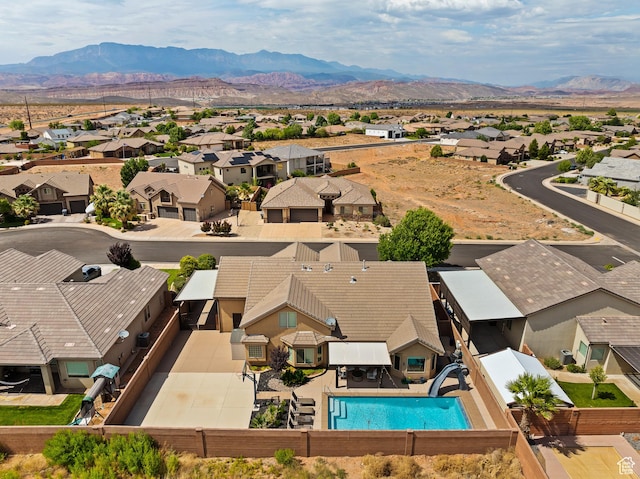 4323 W 2650th Cir S, Hurricane, UT 84737 - aerial perspective of suburban area with a mountainous background and a pool