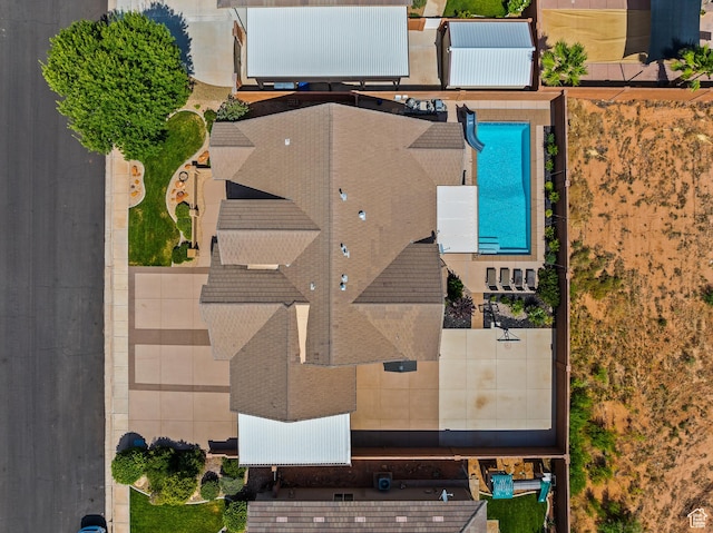 4323 W 2650th Cir S, Hurricane, UT 84737 - bird's eye view of a pool