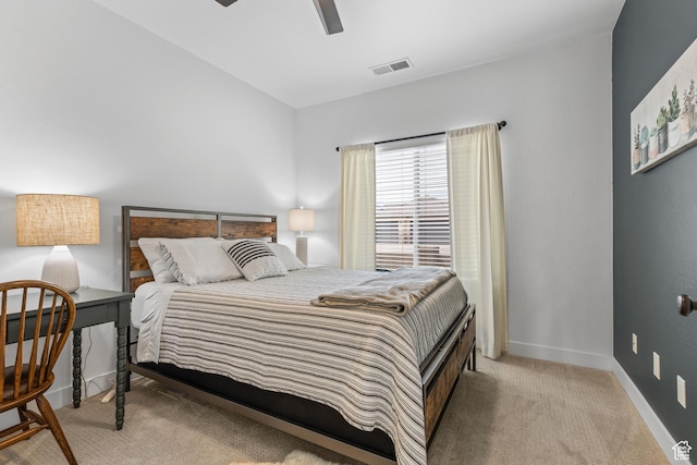 4323 W 2650th Cir S, Hurricane, UT 84737 - bedroom with light colored carpet and a ceiling fan