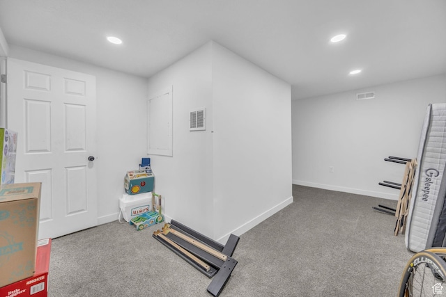 450 E 32 S, Ogden, UT 84401 - workout room with carpet flooring and recessed lighting
