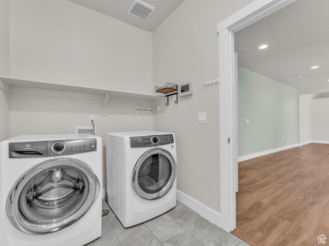 5103 W Black Twig Dr, South Jordan, UT 84009 - laundry area with washing machine and clothes dryer and recessed lighting