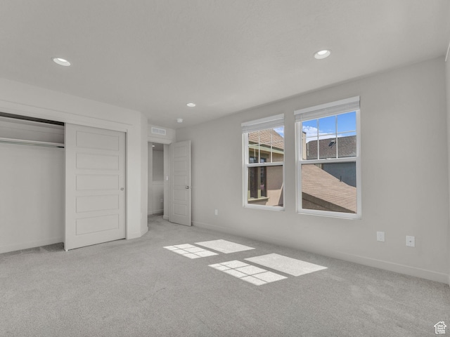 5103 W Black Twig Dr, South Jordan, UT 84009 - unfurnished bedroom featuring carpet floors, recessed lighting, and a closet