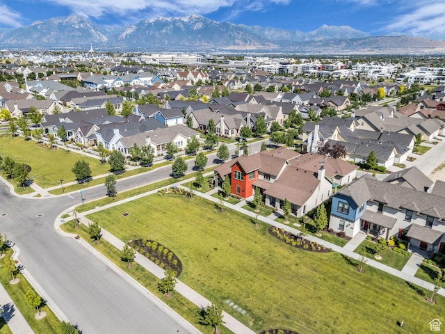 5103 W Black Twig Dr, South Jordan, UT 84009 - aerial overview of property's location featuring mountains and nearby suburban area