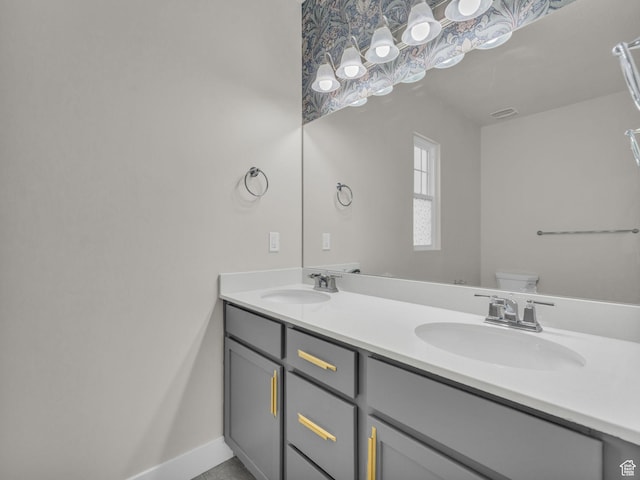 5103 W Black Twig Dr, South Jordan, UT 84009 - full bath featuring double vanity and toilet