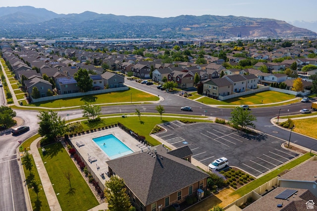 1012 N Cambria Dr, North Salt Lake, UT 84054 - aerial view of mountains and a pool area