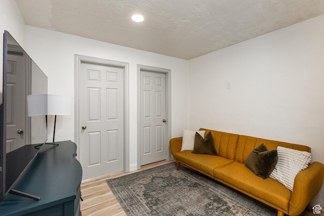 1012 N Cambria Dr, North Salt Lake, UT 84054 - living room featuring light wood-style flooring and recessed lighting