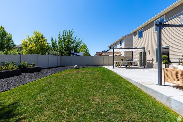 1012 N Cambria Dr, North Salt Lake, UT 84054 - fenced backyard featuring a patio and a garden