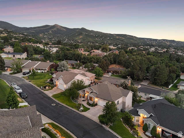 1044 S Terrace Dr E, Bountiful, UT 84010 - aerial view of property's location featuring nearby suburban area and a mountainous background