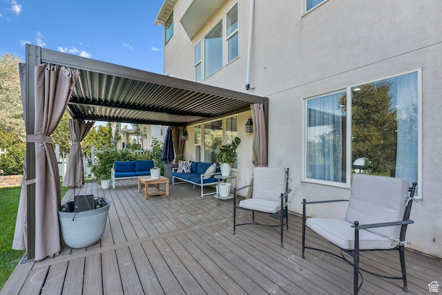 1044 S Terrace Dr E, Bountiful, UT 84010 - wooden deck featuring an outdoor living space