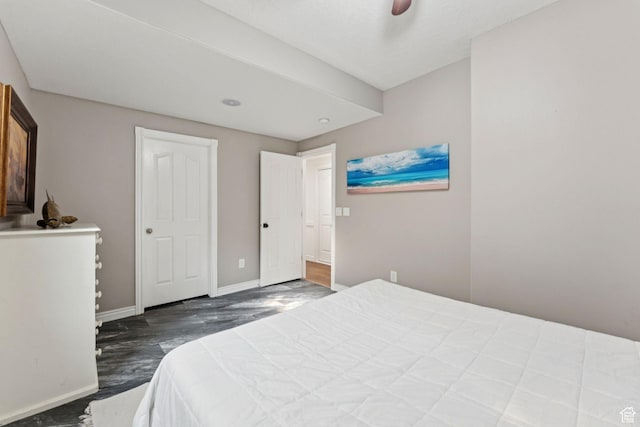 1044 S Terrace Dr E, Bountiful, UT 84010 - bedroom with wood finished floors and ceiling fan