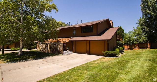 558 E 2025 N, North Ogden, UT 84414 - view of front of property featuring a garage and concrete driveway
