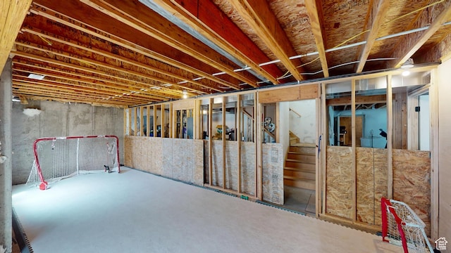 1605 W 1400 S, Vernal, UT 84078 - unfinished below grade area with stairway