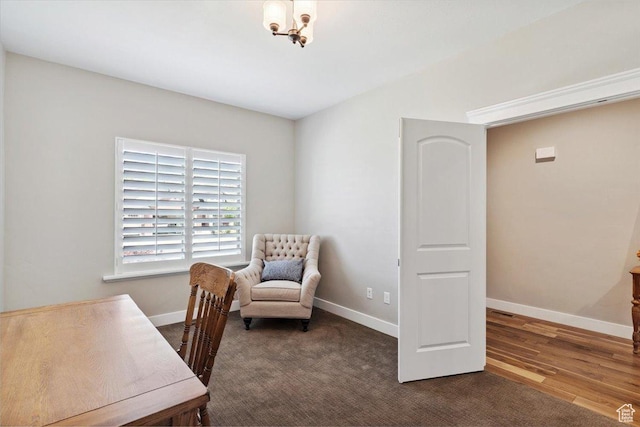 2681 E Sunshine Ct S, South Weber, UT 84405 - office space featuring baseboards and wood finished floors