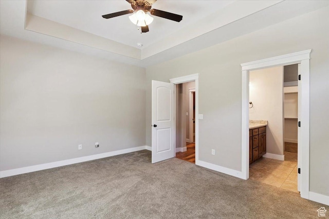 2681 E Sunshine Ct S, South Weber, UT 84405 - unfurnished bedroom featuring light colored carpet and ceiling fan