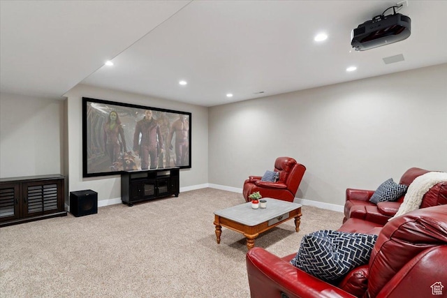 2681 E Sunshine Ct S, South Weber, UT 84405 - home theater with carpet and recessed lighting