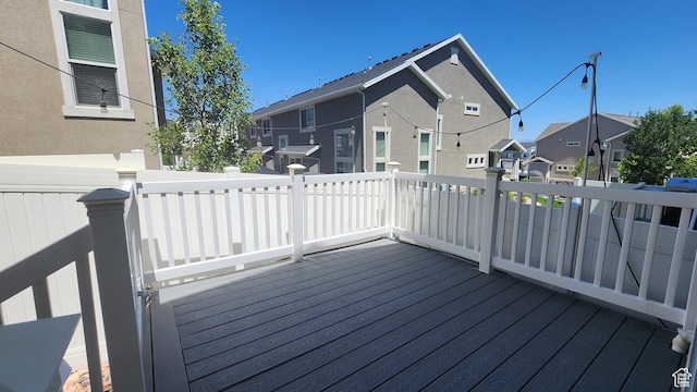 4442 W Hill Shadow Way S, Herriman, UT 84096 - wooden deck featuring a residential view