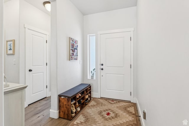 1076 S Meadow Walk Ln, Heber City, UT 84032 - foyer featuring light wood-style floors and baseboards