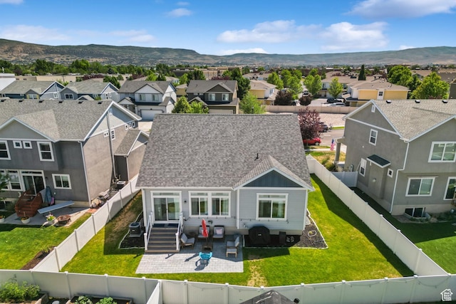1076 S Meadow Walk Ln, Heber City, UT 84032 - aerial perspective of suburban area with a mountain backdrop